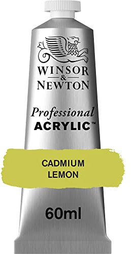 Winsor & Newton Professional Acrylic Paint, Cadmium Lemon, 60 ml Tube
