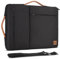 DOMISO 10.1 Inch Tablet Sleeve Shoulder Bag Case Water Resistant Briefcase Compatible with 9.7 10.5 11 iPad Pro, iPad Pro 10.5, iPad Air 3 10.5, iPad 1/2/3/4/5/6, Lenovo Yoga Book,Black