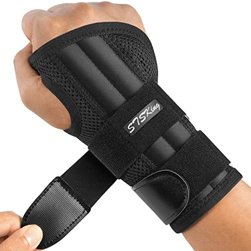 STSKing Arzt Genehmigte Handgelenk Bandage,Verstellbare Tag-Nacht-Handgelenkbandage für Männer Frauen,Bandage Handgelenk für Arthritis,Sehnenentzündung,Verstauchung,Sportschut (Right, L/XL)