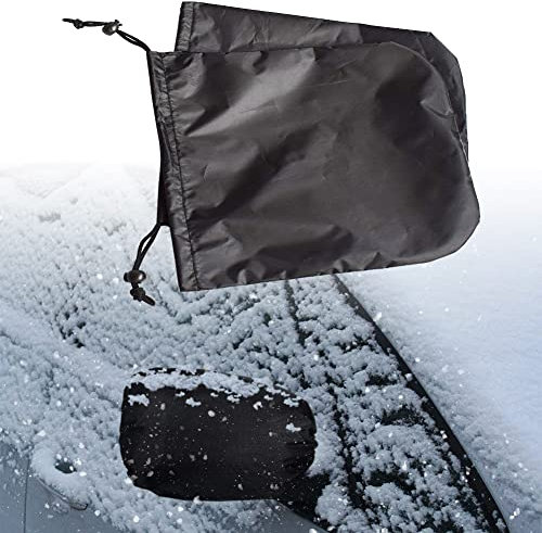 Seitenspiegel Schneedecke,Spiegel Frostschutz Abdeckung,Autospiegel Schutzhülle Schneeabdeckung,Auto Außenspiegel Frostabdeckung,Seitenspiegelabdeckung,Für PKW-Rückspiegel,Schwarz,1 Paar