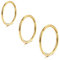 Lantine Gold Scharnier 18g Nasenpiercing Ring Hoops Clicker 6mm 8mm 10mm Set Double Triple Forward Helix Knorpel Ohrpiercing Hoop Ohrringe