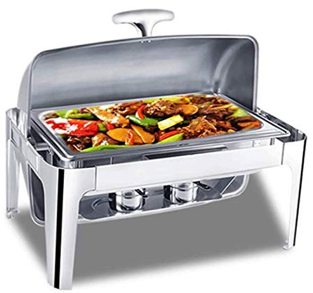 Stainless Steel Chafing Dish, Chafing Dish Set Food Warmer Buffet, with Food Pans Fuel Holders, Food Warmer Professional Set for Catering, Buffet and Party(Size:款式1)