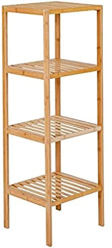 axentia Bambusregal, 4 Ablagen, holzfarben