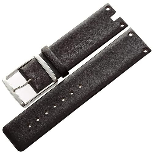 Uhrenarmband aus echtem Leder, Armband, schwarz, weiß, weich, langlebig, Uhrenarmbänder for CK for Calvin Klein K94231 (Color : Brown)
