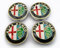 Nabendeckel 4 STÜCKE 60mm für ALFA Romeo Giulietta 159 146 156 Brera Car Rad Center Hub Cap Auto Styling Felgen Abdeckung Badge Emblem Aufkleber Radnabenkappen