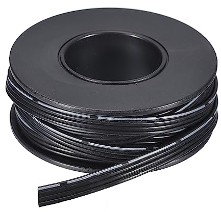 sourcing map 30AWG Silikon Schleife Kabel 4Pin 30 Gauge Flachkabel Flexibel Silikon Draht 3.0m/10ft Schwarz Gestrandet Verzinntes Kupfer Draht