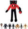 Skibidi Titan Speaker Man Plush Toys,Skibidi Speaker Man Plush,Stuffed Skibidi-Toilet Plush Figure,New Titan Speaker Man, Funny Game Cartoon Stuffed Plush Doll for Game Fans Girls Boys Birthday Gifts