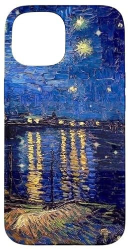 Hülle für iPhone 15 Sternennacht Rhone Van Gogh Malerei Handyhülle