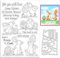 INFUNLY Oster-Stempel Und Stanzformen Für Die Kartenherstellung Hasen-Metall-Stanzform Ostereier Transparente Silikonstempel Kaninchen-Stempel Und Stanzformen Für Ostern Prägung Album DIY Basteln