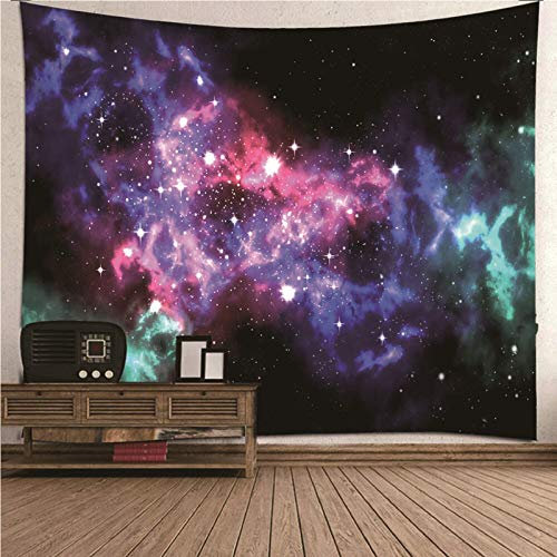 CEVAN Wandbehang 3D Wanddekoration Wohnung Modern Galaxy Themensterne Wandteppich Funny Wandtuch Art Kunst Dekorationen Decke Wandbehang Stoff Mehrfarbig 100x70cm