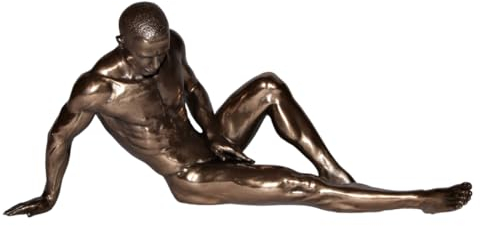 Deko Figur Body Talk Kollektion Nackter Mann liegend L 25 cm Bodybuilder Skulptur