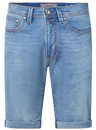 Pierre Cardin Herren Kurze Hose Lyon Bermuda | Männer Freizeit-Shorts | Tapered Fit | Blue Used Buffies Washed | Blue Used Buffies 8128 6824 | 42