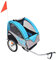 AUUIJKJF Heimartikel, Fahrradanhänger, grau und blau, 30 kg, Anzugmöbel