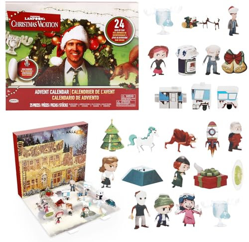 National Lampoon's Christmas Vacation Adventskalender 2024, Adventskalender 2024,Griswold Family Christmas Advent Calendar Gifts,24 Tägiger Weihnachts Countdown Kalender, für Kinder und Erwachsene