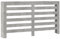 vidaXL Radiator Cover Heater Cabinet - Concrete Grey Engineered Wood - 149cm x 20cm x 82cm - Modern Slat Design - Living Room Shelf