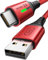 INIU USB C Charger Cable 2m Red 3.1A Type C Cable Fast Charging, Braided USB A to USB-C Phone Charger Cable USBC for iPhone 16 15 Pro Samsung Galaxy S22/S21/S20/S9 Huawei P9 Pixel 7/6 iPad etc.