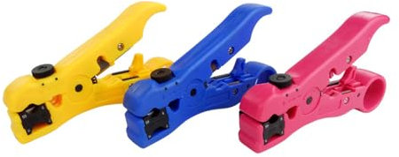 Automatische selbsteinstellende 3 in 1 Kabelschneider Crimper Koaxialkabel Abisolierwerkzeug Schneiden und Crimpen