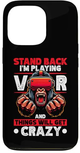 iPhone 13 Pro Gorilla VR Gamer Virtual Reality Headset Monkeys Case