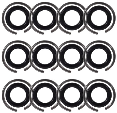 aiyraa 12 Sets Schlagschrauber Sicherungsringe mit O-Ring, 1/2 Schlagschrauber Halterungen, Ersatzteile für Schlagschrauber Werkzeug, Stecknuss Haltering Zubehör,Schlagschrauber Stecknuss Haltering