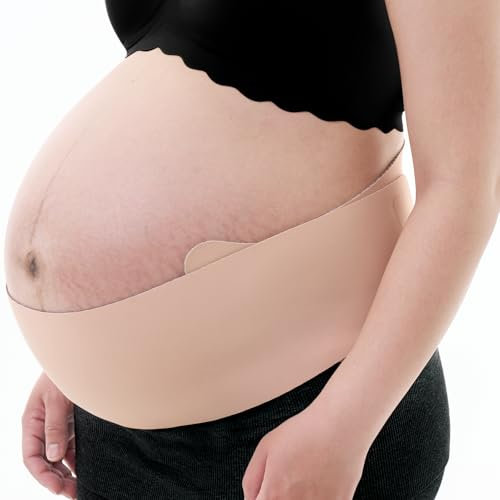 momcozy Ceinture de grossesse - Support dorsal ergonomique et matériau respirant - Ceinture de grossesse réglable pour soulager les douleurs abdominales, pelviennes et dorsales