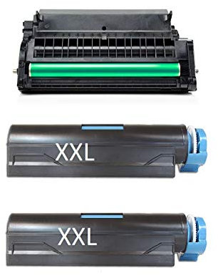 D&C ttrecycling Toner/Drum kompatibel - als Alternativ Ersatz für Oki B431D,B431DN, B-431DN Plus,MB 491 Trommel + 2X Toner XXL + 500 B. Papier