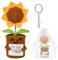 WuikerDuo Flores de Sol de la Suerte Regalos positivos, Lana de Tejer Creativa Flor de Sol de la Fortuna Regalos positivos para una Buena recuperación, Regalo de cumpleaños Amigos colegas