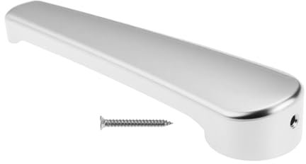 Briny River Badezimmertürgriff 7 mm Loch für Wohnwagen Wohnwagen Wohnmobil mit Befestigungsschraube, Silber