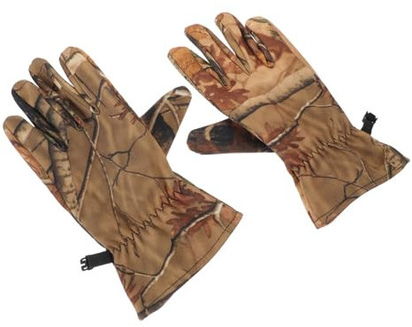 Toyvian Camo Jagdhandschuhe Herren Winddicht rutschfest Warme Fingerhandschuhe Für Herbst/Winter Outdoor Jagd XL