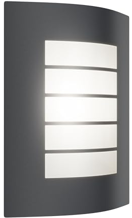 ledscom.de Wandleuchte ZYNO, für außen, IP44, anthrazit, inkl. E27 LED RGB, 892lm, Smart Home