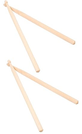 GLSTOY 2paare Junge Mädchen Drumsticks Aus Ahorn Kurze Für Junge Musiker Hochwertige Praktische Und Komfortable Schlägel Für Schlagzeug Und Percussion