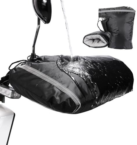Manchons chauffants pour guidon moto | Gants imperméables pour moto d'hiver | pour vélo de montagne et navetteurs | Randonnée routière et aventure camping