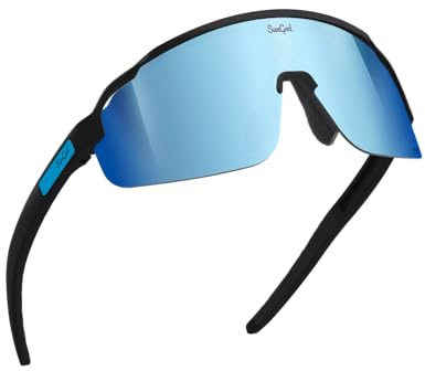Sungod Forty2s™ Sunglasses - Lightweight Eyewear with UV400 Protection Frame - Silver Blue