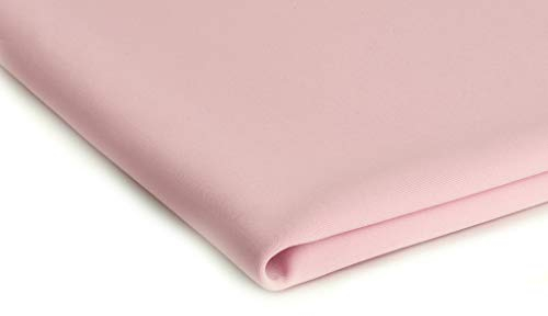 Nurek Scuba Plain Gestrick - 50 x 150 cm - Erhältlich in verschiedenen Farben (Puderrosa Nr.3)