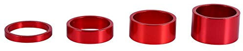 vorbau Spacer,Spacer Rennrad,Vorbau Ringe Orange,Spacer 1 1/8 Zoll,Headset Spacers for Bikes,Fahrrad Headset Spacer 4Pcs Fahrrad Dnzring Dnzscheiben Rennrad Vorbau Spacer Fahrrad