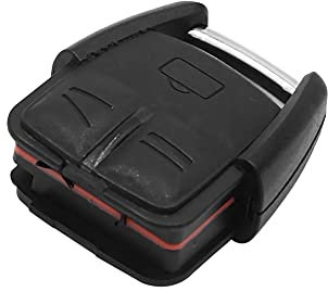 sourcing map Schlüsselhülle Etui Schutzhülle 3-Tasten Schlüsselanhänger Fernbedienungshülle als Ersatz schwarz für Opel