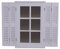 Vintage Line Spiegel Karlum weiß Landhaus Hängespiegel Wandspiegel Deko Flur Diele Fensterrahmen