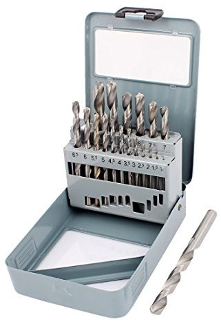 Aexit Brocas helicoidales de vástago recto de metal, 1mm-10mm Dia (model: D3773XIII-5779EI) 19 in 1