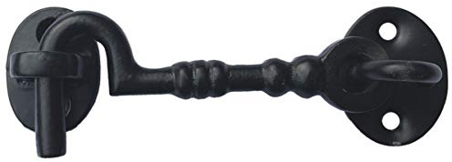 Linx® Cabin Hook Twisted 100mm (4 Inch), Antique Black, Pack of 1