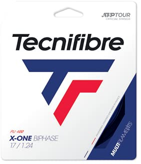 Tecnifibre X-One Biphase Red, Corda da Tennis Unisex-Adulto, Rosso, 1.24 / 12m