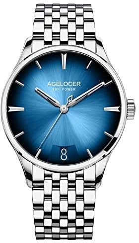 AGELOCER Herren Luxus Mechanische Automatik Kalender Gangreserve Analog Uhren