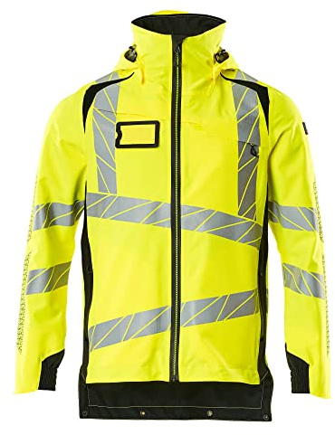 Mascot 19001-449-1709 Accelerate Safe Atmungsaktiv Hard Shell Jacke, wind- und wasserdicht, Zweifarbig, Hi-Vis Gelb/Schwarz, L Größe