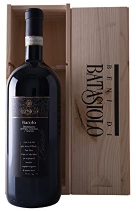 Batasiolo, BAROLO DOCG - Bottiglia in formato Magnum da 1,5 l di Vino Rosso Fermo Secco, Vino dal Sapore Equilibrato