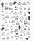 1PC Women DIY Stylish Geometric Manicure Tool Letter Pattern Nail Art Decoration Sexy Lady Design Nail Sticker(01)