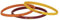 CALCIOGADGETS Set 3 Braccialetti ROMA UFFICIALE Bracciali Braccialetto Ufficiali in silicone SET3BRRM1306