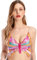Kurzes Pailletten-Oberteil mit Schmetterlingen für Bauchtanz, sexy, ärmellos, mit Halterband, 5 (Rosa), 5 (Rosa), One Size