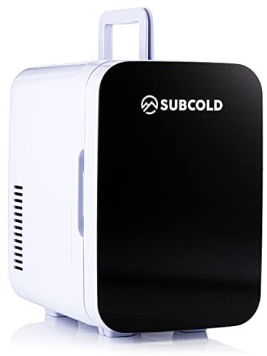 Subcold Ultra 6 Mini Fridge Cooler & Warmer | 3rd Gen | 6L capacity | Compact, Portable and Quiet | AC+USB Power Compatibility (Black) (Renewed)