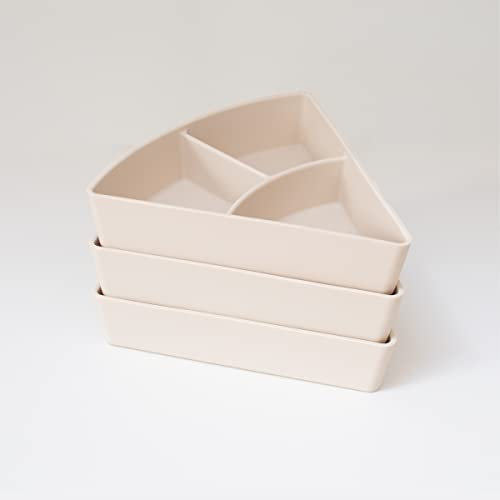 IInspire My Play – 3 x Sortier- und Ordnungsfächer aus Silikon – Kompatibel mit Sensory PlayTray – Zubehör für Tuff Tray – Frühentwicklung & Aktivitätspielzeug für behinderte Kinder - Stein