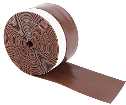 1 Rolle Dichtungsstreifen Selbstklebender Dichtungsstreifen 5M 45mm Tür Fenster Wind Staubschutz Dichtungsstreifen Silikonkautschuk für Türen Fenster Schränke (Braun)