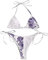Wdgfv Frauen Lose Print Bikini Set Push Up Hohe Taille Badeanzug Herren Tank Top Feder Bikini Damen Bustier Tankini 50S Badeanzug Damen Sexy Bikini Top