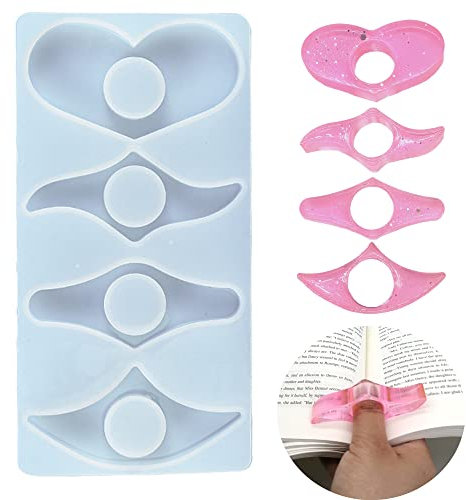 CHENNAN Marque-Pages moules de Moulage en résine époxy Signet Résine Moules Silicone Époxy pour Les Lecteurs Amoureux des Livres pour Loisirs créatifs Accessoires de Lecture Porte-Page